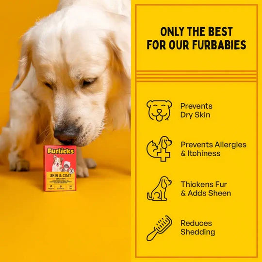 Furlicks Skin & Coat Oral Supplement for Dogs & Cats ( pack of 20 )