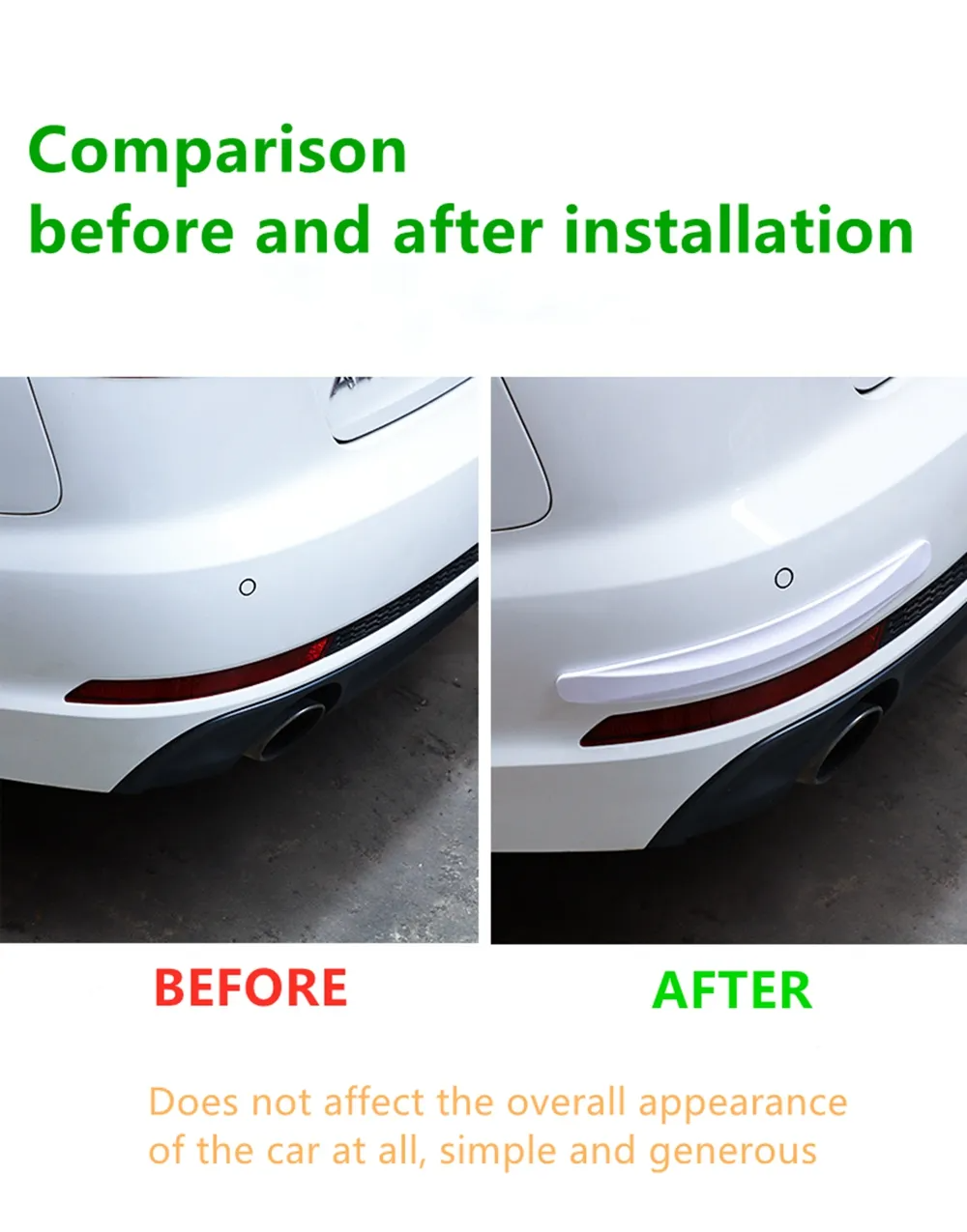 Universal Car Bumper Protector Strip Guard Corner Protection Strips Scratch Protector Crash Blade Anti-collision Auto Accessories