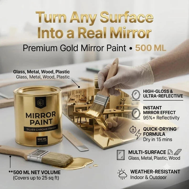 Golden Looking Mirror Paint ( China import )