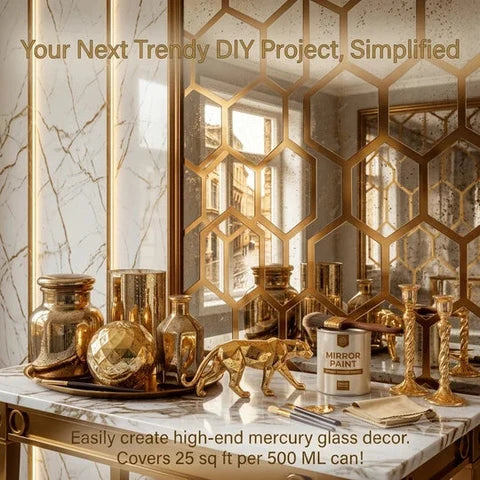 Golden Looking Mirror Paint ( China import )