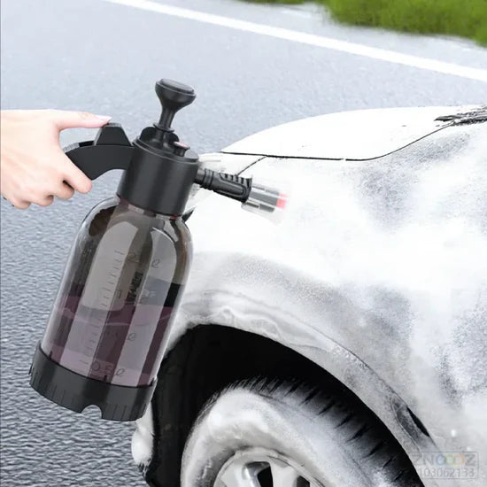2L Hand Pump Foam Car Wash Sprayer – Air Pressure Cleaning & Gardening Spray Bottle