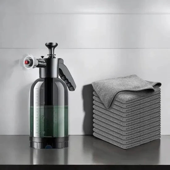 2L Hand Pump Foam Car Wash Sprayer – Air Pressure Cleaning & Gardening Spray Bottle