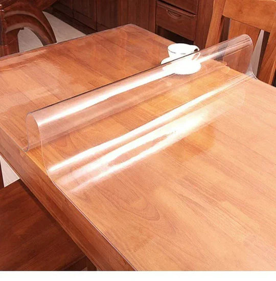 Waterproof Transparent Soft Plastic PVC Sheet 2mm Tablecloth 4.5x5 Feet